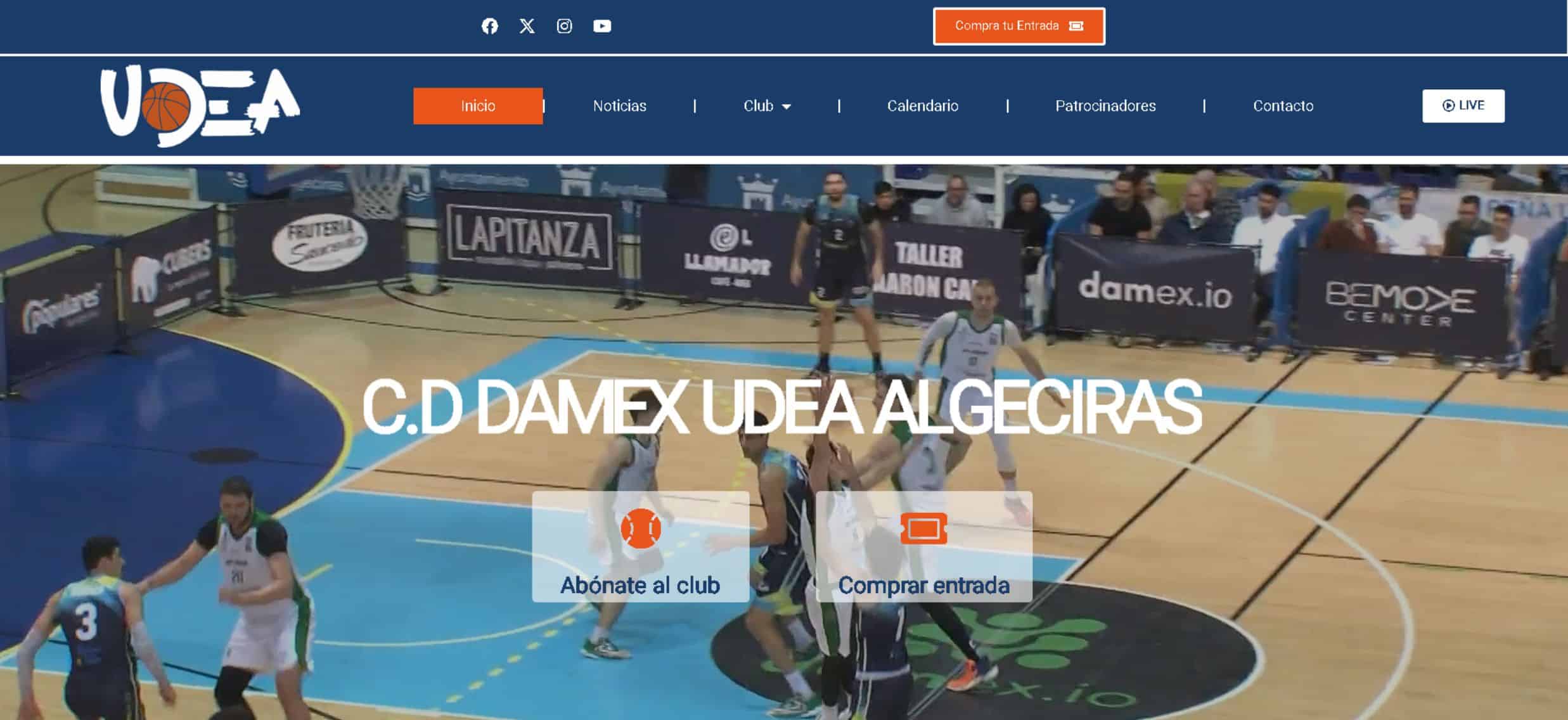 Web club deportivo baloncesto Algeciras