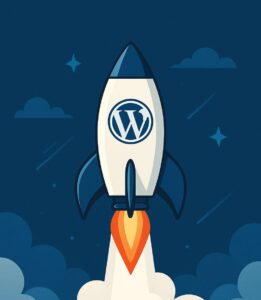 Ilustración sobre cómo optimizar la velocidad de carga de una página web en WordPress.