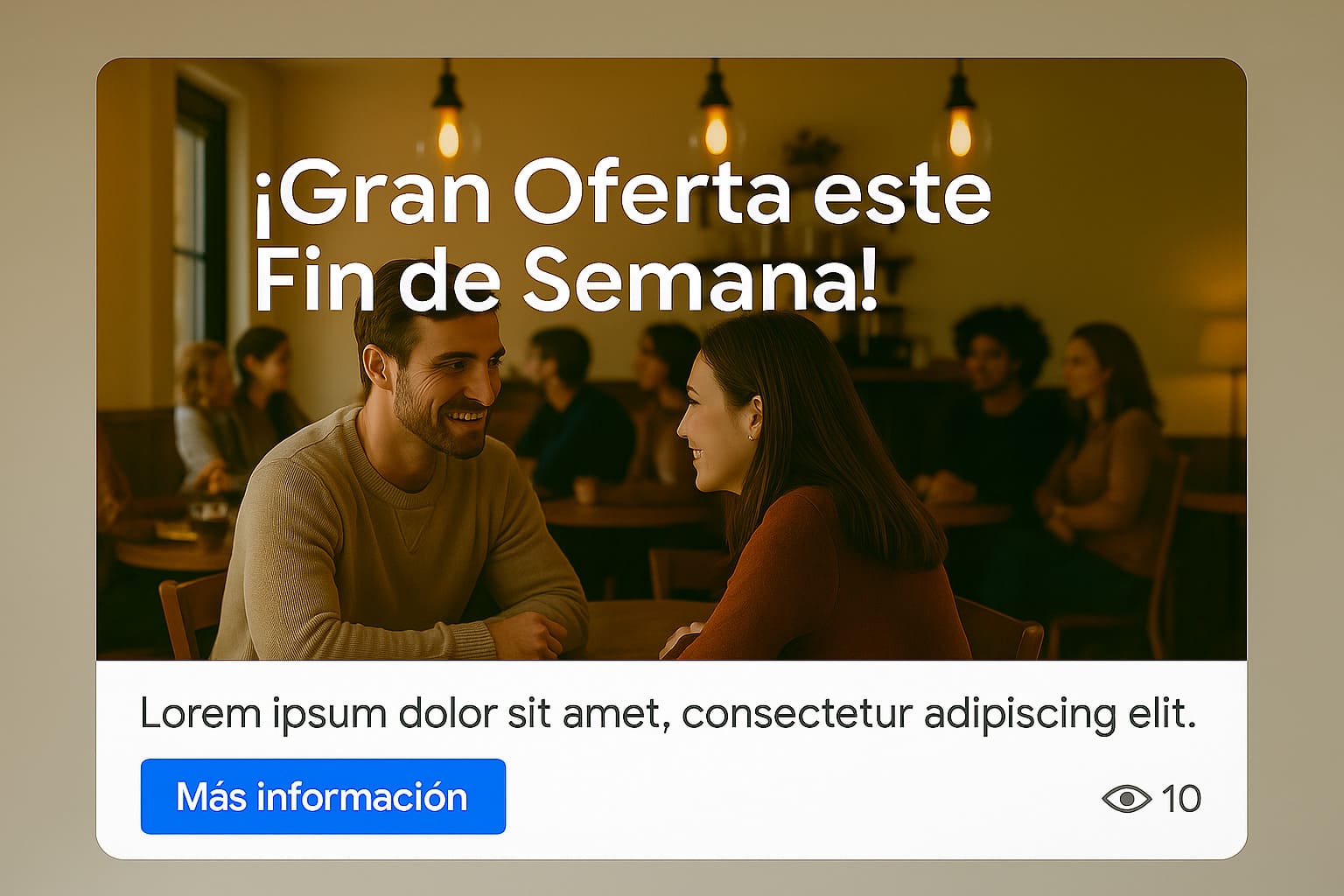 Ejemplo de una Publicación (Google Post) en Google Business Profile