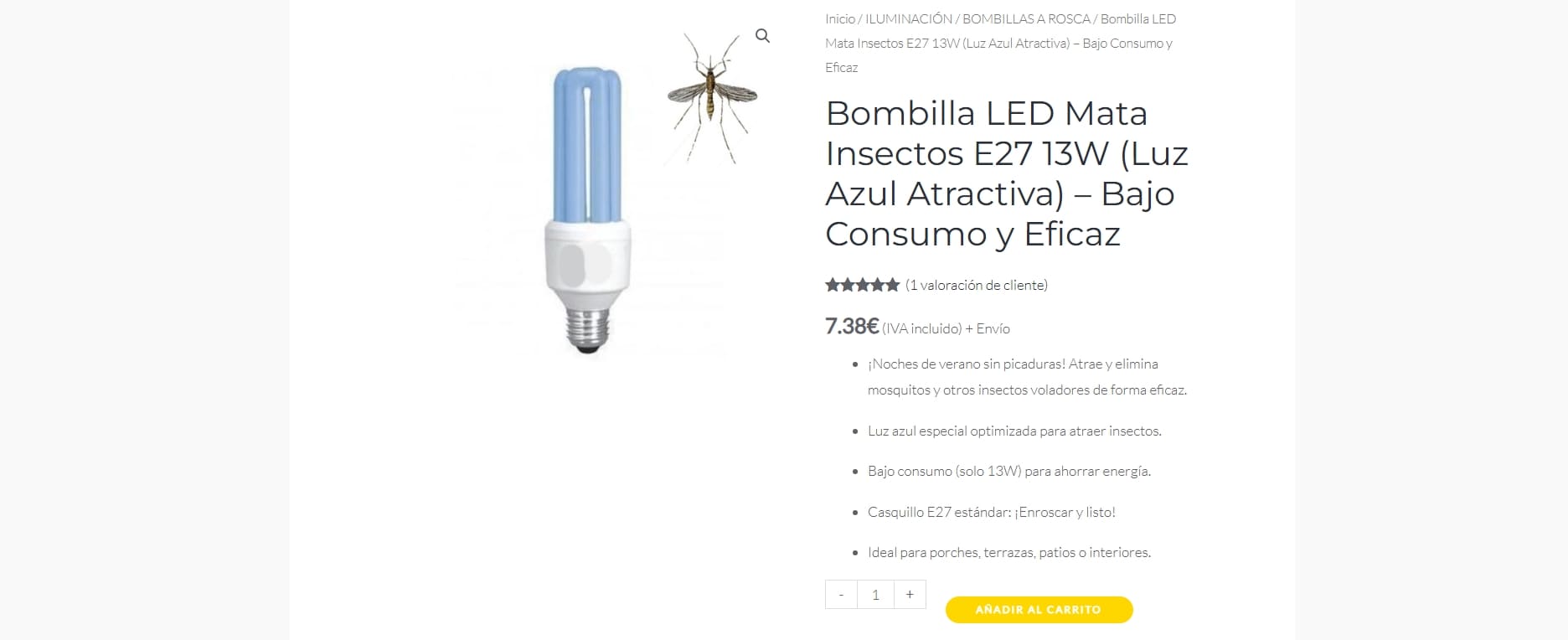 Ilustración de una ficha de producto optimizada para WooCommerce