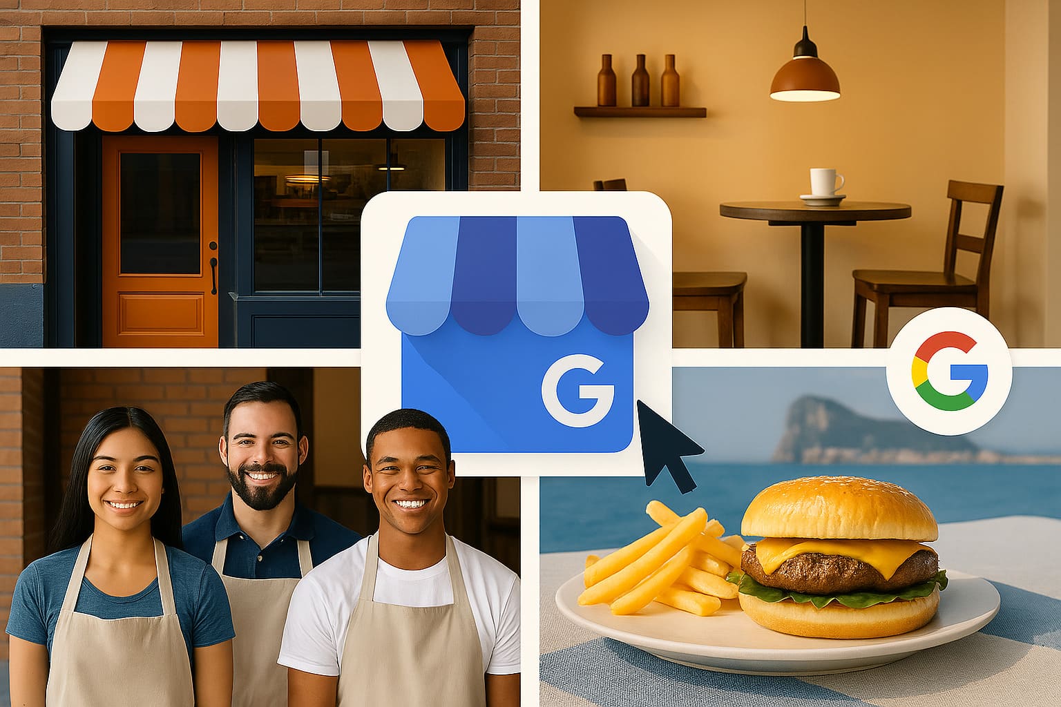 Ejemplos de fotos de calidad para Google Business Profile de un negocio local