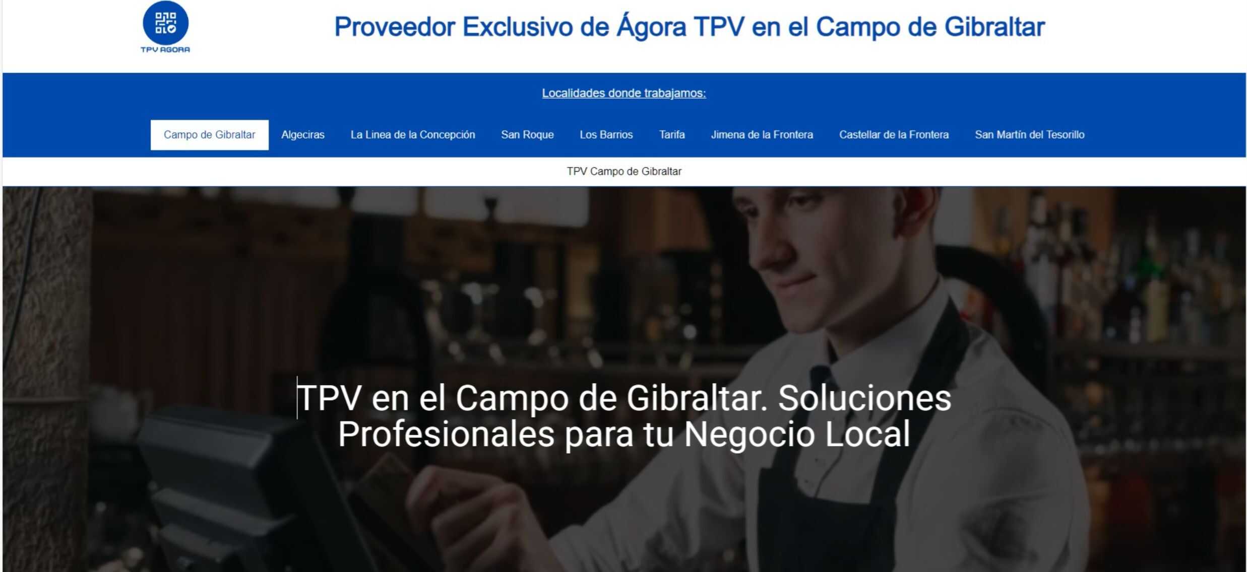 Página web para TPV Ágora, software de gestión para hostelería.